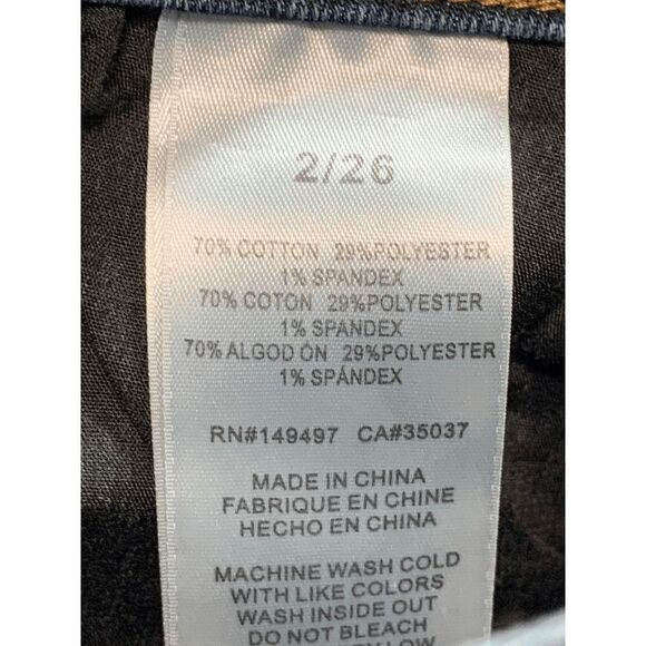 Sam Edelman Women's Jeans Skinny Ankle Ripped Raw Hem Blue Medium Wash Size 2/26 - Picture 3 of 11